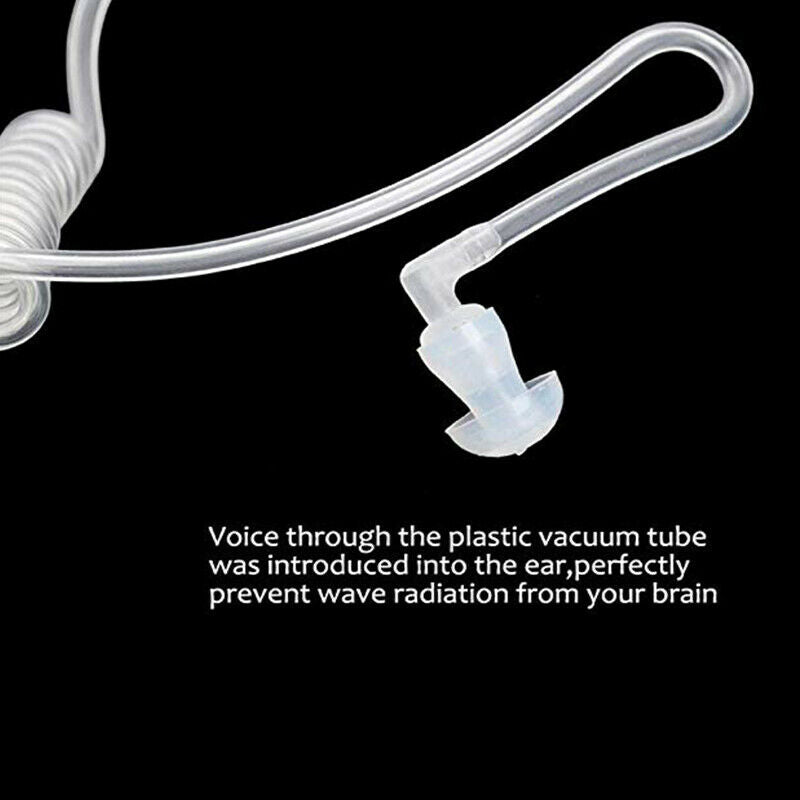 Universal 3.5mm Jack Acoustic Hollow Air Tube Anti-radiation Earphone Earpi T9J2