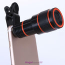 Clip-on 12x Optical Zoom HD Binocle Telescope Camera Lens For Mobile Cell Phone