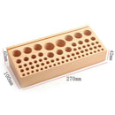68 Holes Leather Wood Tool Storage Table Bench Rack Leather Holder Diy Tool
