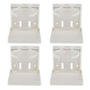 Pack of 4 Large Plastic Cup Holders, Adjustable for Holding Cups up to 75mm-90mm