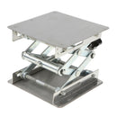 5.3inch x 3.9inch Lab Jack Scissor Stand Platform, Stainless Steel, Physics