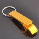 1x Metal Openers Key Chain Keychain Ring Beer Bottle Can Opener BeverageRh ES