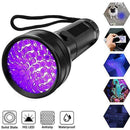uv Flashlight Purple Light 51 LED 395 nM Ultraviolet Torch Detector Supply