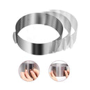 1 pcs Mousse Ring Retractable Round Cake Baking Ring Durable Stainless Steel