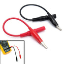 Meter Test Leads Alligator Crocodile Clip Jumper Cable Wire For Fluke Vichy FT