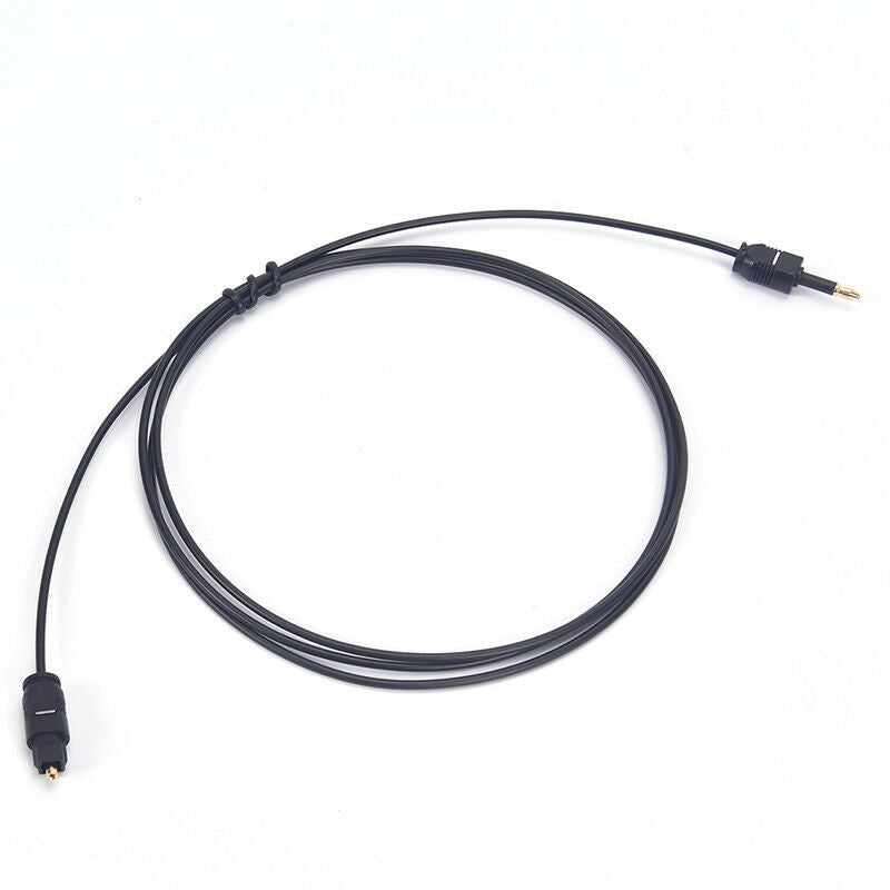 Audio CableBlack TOSlink Plug to MINI-TOSLink OPTICAL 3.5mm Jack 0.5m  JR