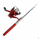 Telescopic Fishing Rod Pen Shape portable 1M + Reel Spool Thread starter U6J9