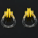 Yellow Clear Rubber Diving, Swimming Swimming Nose Clip Protection 2 Pcs F6P2