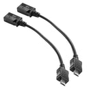 2Pcs Micro USB Male to Mini USB 5Pin Converter OTG Adapter Cable Line 10cm