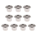 10 Pieces Drum Set Air Vents for Badges Restore Percussion Parts DIY