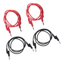 4pcs 4mm Stackable Banana Plug Wire Soft Silicone