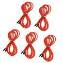 Replacement Jump Rope Cord Skipping Speed Rope Cable with End Caps Red