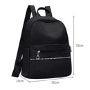 Casual Ladies Backpack Black Waterproof Nylon Bag Girl Fashion Travel Backp