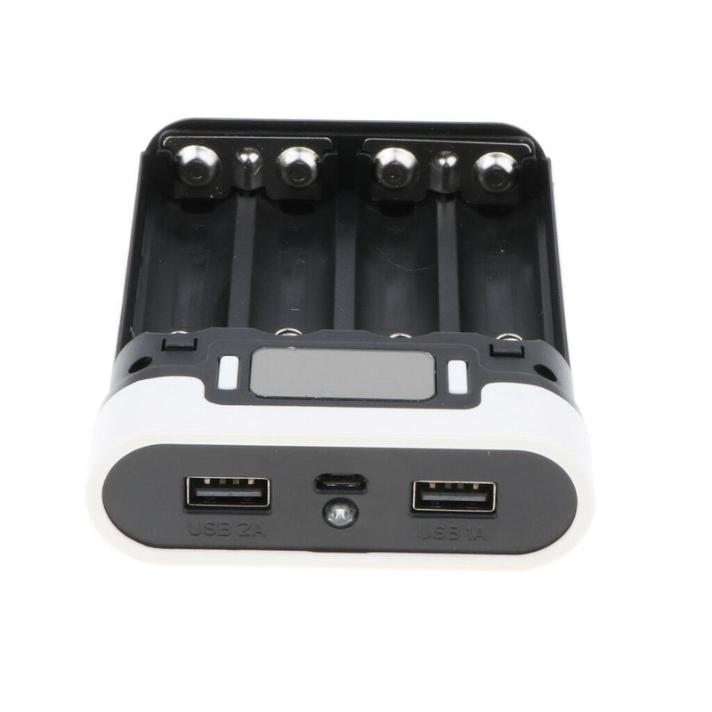 3 in 1 Solar Charger Power Bank 12000mAh USB Battery White