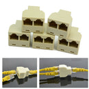 5X RJ45 CAT5 6 Ethernet Cable LAN 3 Sockets Internet Splitter Connector Adapter