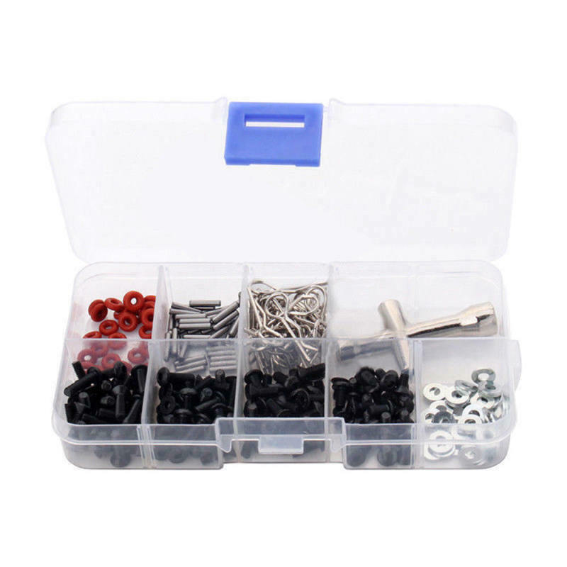 270pcs Screw Bolt Box Repair Tool Kit For 1/10 HSP Useful SCX10 RC Car XZU
