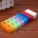 Detachable Pill Organizer Box Medication Reminder with Splitter Cutter