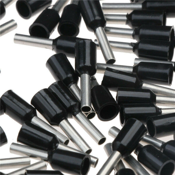 Pre Insulated Ferrule Terminal Wire Connector E10-12 8AWG with 20 Piece, Bl