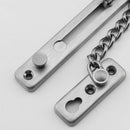 Chrome Door Chain& Screws High Security Safety Guard Restrict Lock Anti KYO