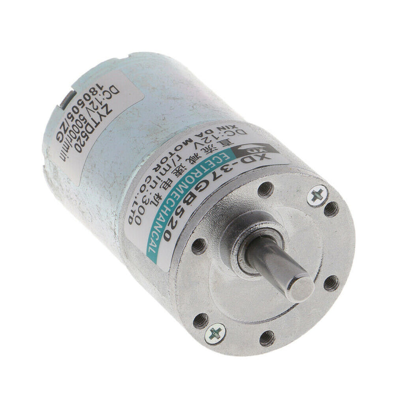 DC Motor DC 12V, 10W, 300RPM Brushed Gear Motor