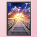Scenery 11CT Stamped Cross Stitch Kits Needlework Embroidery Craft (SZX437)