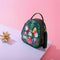 Ms. bag quilting forest girl printing green PU leather fashion trend should Z1Q6
