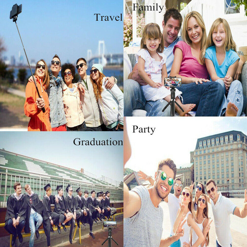 L01 Foldable Bluetooth Selfie Stick Live Video Mini Phone Tripod w/ Control