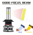 2PCS 6 Sides LED Headlight Kit H7 High Low Beam DOB LED Bulb Car Lighting 3