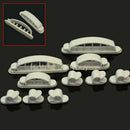 10Pcs White Cord Clips Desk Tidy Wire USB Charger Cable Holder Organiser New