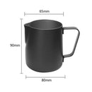 350ML Thick Stainless Steel Coffee Frothing Milk Latte Art Jug Pitcher Black