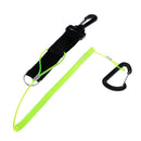 1 Piece Black, Green Kayak Paddle Leash Fishing Rod Coiled Lanyard Accessory