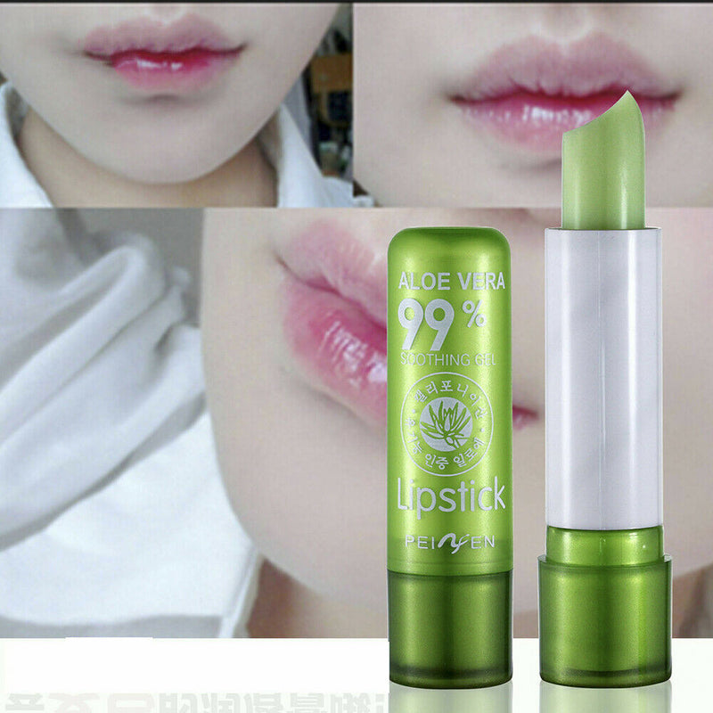 Long Lasting Color Mood Changing 99% Aloe Vera Lipstick Beauty Moisturizing New