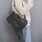 Korean Style Women PU Leather Casual Backpack Rivet Travel Bag School Bag