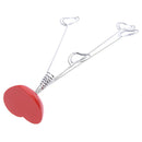 Heart-Based 4 Standing-Heart Wire Holders Photo Card Note Memo Clips Tree M2Y7