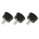 3Pieces Replacement Tripod Rubber Feet Non-slip Pads + M8 Screw
