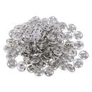 Pack of 100 15mm Metal Buttons Snap Fastener Press Stud for Clothing Repair