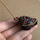 Copper Frog Ornamental Incense Burner Holder Backflow Stick Burner Craft 5cm