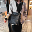 Large Capacity Messenger Bag Women Leather Classic Shoulder Handbag Retro Purse