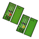 Golf Pen Set Mini Desktop Golf Game Putting Green Flag Ballpoint Pens Red