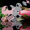 Baby Carriage Pram Cutting Die Stencil Decor Scrapbook Paper Embossing Card J4N7
