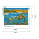 Full Round 5D DIY Diamond Painting Sea World Embroidery Kit (Turtle W487)