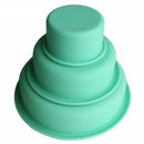 3 Layer Silicone Cake Mold Handmade Cake Pizza Plate DIY Mould Art Craft