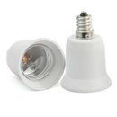 2x E 12 Candelabra To E26 Medium Base LED Halogen Light Bulb Lamp Adapter Socke