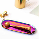 Storage Tray Oval Dotted Fruit Plate Small Items Jewelry Display Tray -230x O4T3