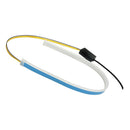 2xFlexible Tube LED Strips Daytime Turn Signal Lights 60cm Red+Yellow