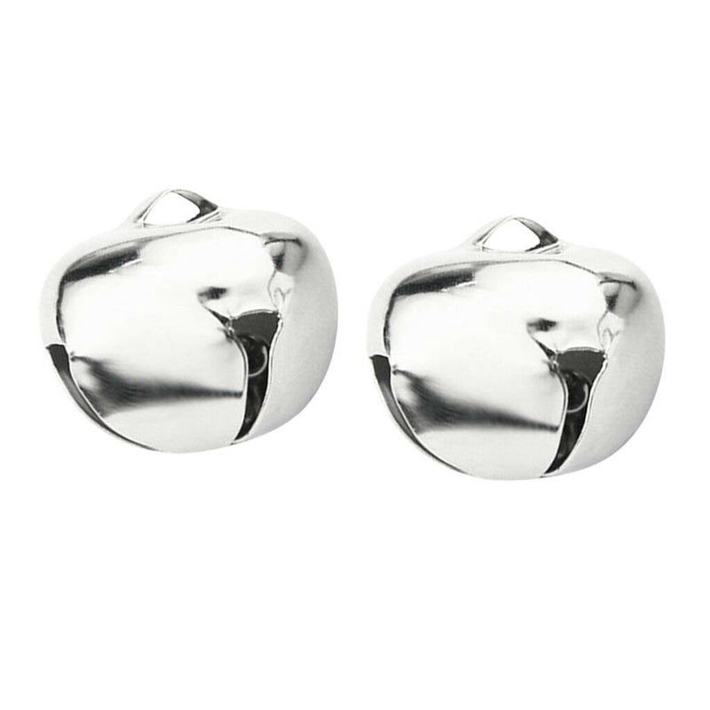 2x Large 1" Stainless Steel Jingle Bells Pet Dog Cat