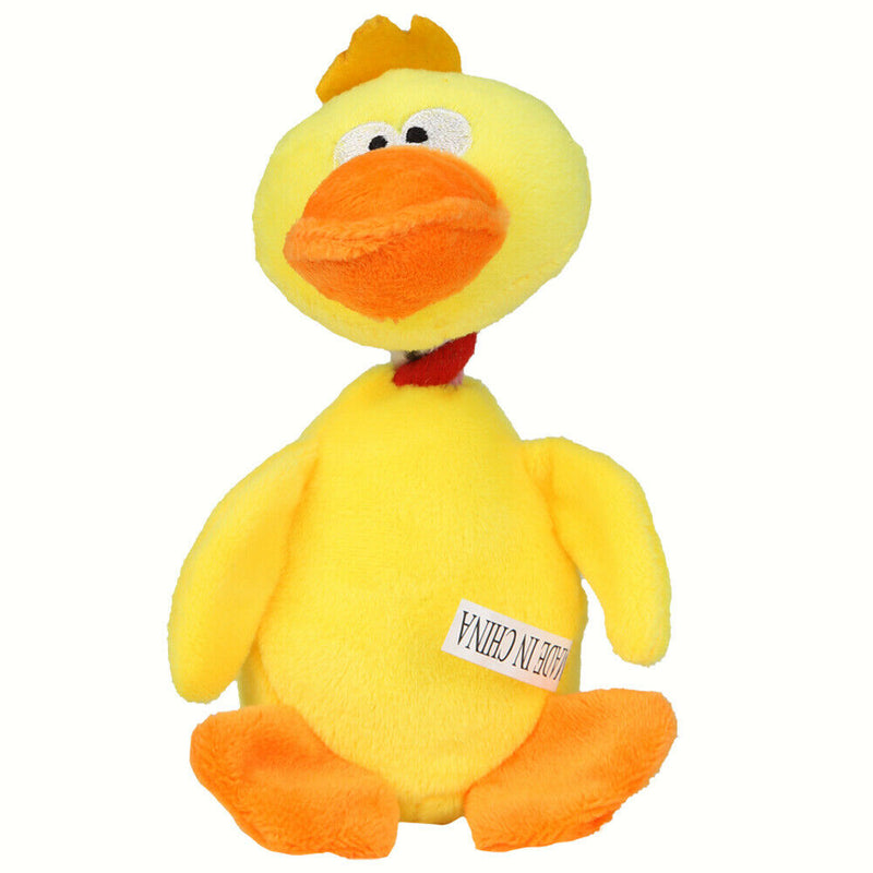 Pet Dog Toys Chew Puppy Dog Squeaky Toys Plush Sound Duck for Small Dogs