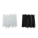 Wheel Rim Spoke Wraps Skins Cover Fit For Motorcycle Dirt Bikes Black/White