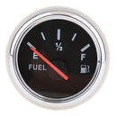 2" 52mm Black Fuel Level Meter w/ Fuel Tank Sensor E-1/2-F Pointer, Combo Sale