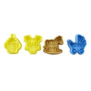 Stereoscopic Fruit Shape Cake Cookie Cutter (Random Color, Set of 4) Y8I4